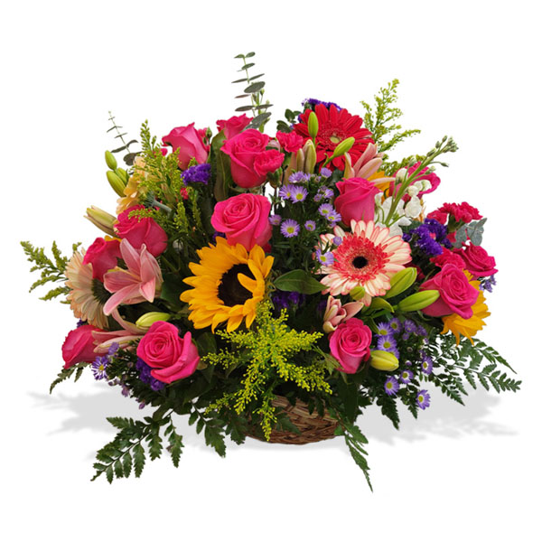 This cheerful, fresh flower arrangement is perfect for the special woman in your life.