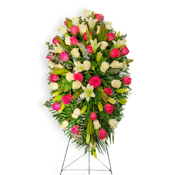 A floral arrangement with colors that brighten difficult moments.