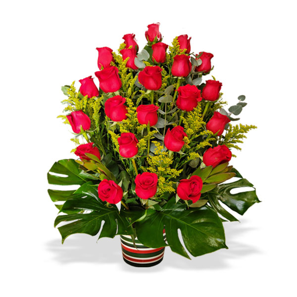 If you love roses, this arrangement will deeply impact the recipient, capturing their greatest sigh.